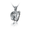 Pacific Urns Necklace For Ashes Horse Bowing In Sterling Silver