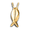 Pacific Urns Necklace For Ashes Jesus Fish 10K In Yellow Gold