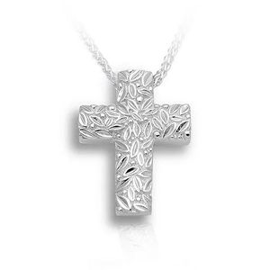 Pacific Urns Necklace For Ashes Leaves & Berries In Sterling Silver