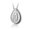 Pacific Urns Necklace For Ashes Lillies Tear In Sterling Silver