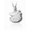 Pacific Urns Necklace For Ashes Lone Wolf In Sterling Silver