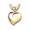 Pacific Urns Necklace For Ashes Offset Heart 10K In Yellow Gold
