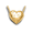 Pacific Urns Necklace For Ashes Pet Heart 14K In Yellow Gold
