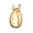 Pacific Urns Necklace For Ashes Pet Tear Drop 14K In Yellow Gold