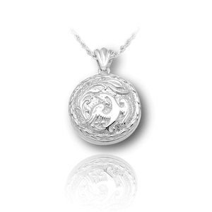 Pacific Urns Necklace For Ashes Phoenix In Sterling Silver
