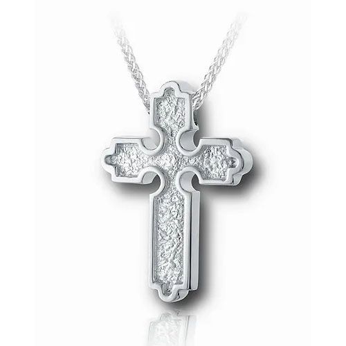 Pacific Urns Necklace For Ashes Roman Slider In Sterling Silver