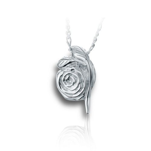 Pacific Urns Necklace For Ashes Rose In Sterling Silver