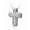 Pacific Urns Necklace For Ashes Small Sand Texture In Sterling Silver