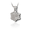 Pacific Urns Necklace For Ashes Snow Flake 14K In Yellow Gold
