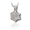 Pacific Urns Necklace For Ashes Snow Flake In Sterling Silver