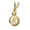 Pacific Urns Necklace For Ashes Sunflower 10K In Yellow Gold