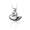 Pacific Urns Necklace For Ashes Swan In Sterling Silver
