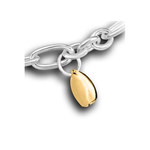 Pacific Urns Necklace For Ashes Teardrop Charm 14K In Yellow Gold