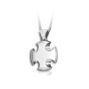 Pacific Urns Necklace For Ashes Templar Cross In Sterling Silver