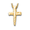 Pacific Urns Necklace For Ashes Trinity Nails 10K In Yellow Gold