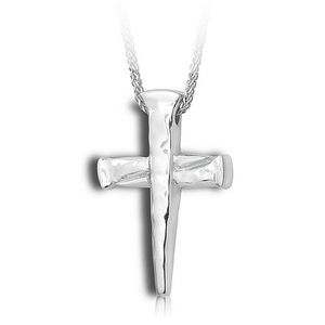 Pacific Urns Necklace For Ashes Trinity Nails In Sterling Silver