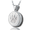 Pacific Urns Pet Cremation Necklace Round Dog Paw