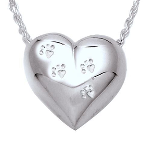 Pacific Urns Pet Cremation Necklace Pet Heart