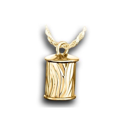 Pacific Urns Necklace For Ashes Sand Dune 10K In Yellow Gold - 10706-10kY
