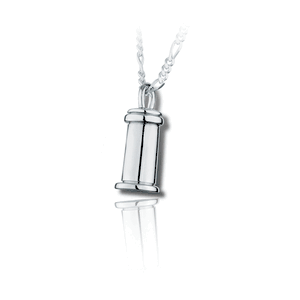 Pacific Urns Necklace For Ashes Small Traditional In Sterling Silver
