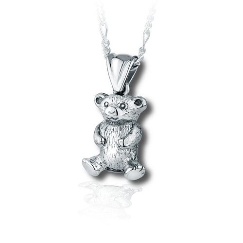 Pacific Urns Necklace For Ashes Teddy In Sterling Silver
