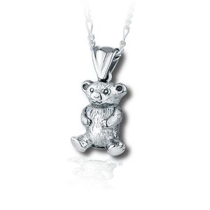Pacific Urns Necklace For Ashes Teddy In Sterling Silver