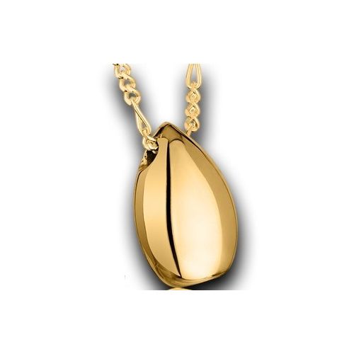 Pacific Urns Necklace For Ashes Traditional Tear 10K In Yellow Gold