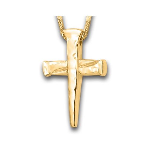 Pacific Urns Necklace For Ashes Trinity Nails 14K In Yellow Gold
