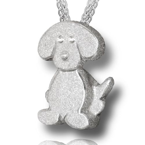 Pacific Urns Pet Cremation Necklace Wagging Puppy
