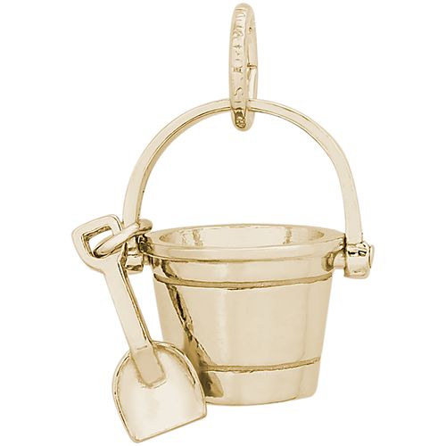 Pail And Shovel Charm - 14K Gold - 10-8260