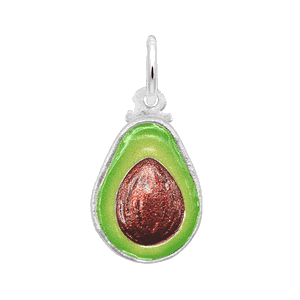 Painted Avocado Charm - Small - 14K White Gold - 1065-001-14kw