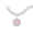 Painted Baby Feet Disc Bracelet Set Pink - Sterling Silver - 27-1019-17-SS