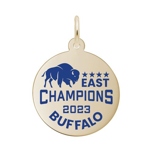 Painted Buffalo East Champions 2023 Charm - Gold Plate - 10-1074-0-gp