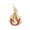 Painted Flame Charm - 14K Yellow Gold - 10-1020-1-14k