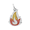 Painted Flame Charm - Sterling Silver - 10-1020-1-ss