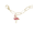 Painted Flamingo Bracelet Set - Gold Plated - 27-1042-300-GP