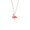 Painted Flamingo Necklace Set - Gold Plated - 29-1042-87-GP