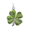 Painted Four Leaf Clover Charm - 14K White Gold - 0395-001-14kw