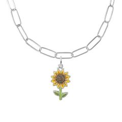 Painted Sunflower Necklace Sets - 29-1117