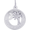 Palmetto Crescent Moon Charm - Sterling Silver - 10-3914