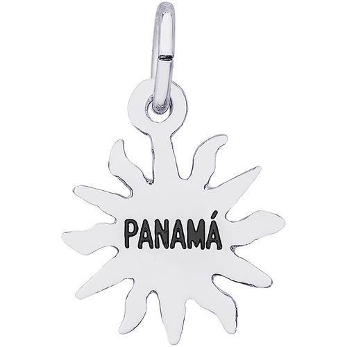 Panama Sun Small Charm - 14K White Gold