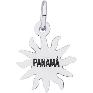 Panama Sun Small Charm - Sterling Silver