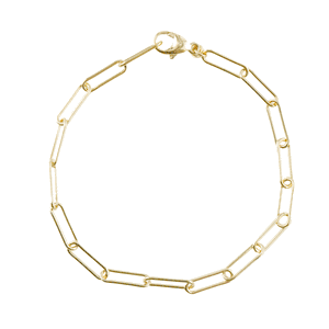 Paperclip Bracelet - Medium - 10K Yellow Gold - 20-0310-8-10k