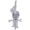 Parrot Bird Charm White Gold - 10-6487