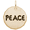 Peace Charm Tag - 10K Gold - 10-8435