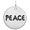Peace Charm Tag - Sterling Silver - 10-8435