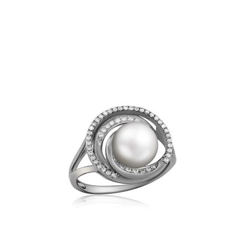Pearl Deluxe Wave Ring 15mm, Hawaiian Inspired  Ring, WTR-0007/ WG