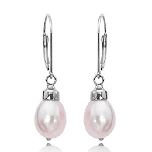 Pearl Earrings - 14K White Gold