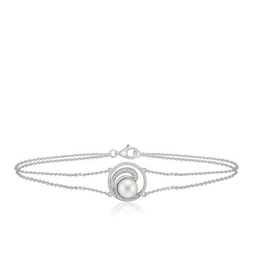 Pearl Wave Deluxe Bracelet 20mm, Hawaiian Inspired Bracelet, WTB-0006/ WG