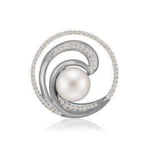 Pearl Wave Deluxe Pendant 24mm, Hawaiian Inspired  Pendant, WTP-0012/ WG